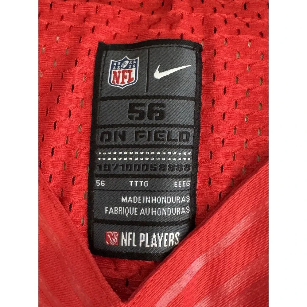 Nike On Field SF 49ers Reuben Foster #56 Jersey Size 56 NFL NWOT
